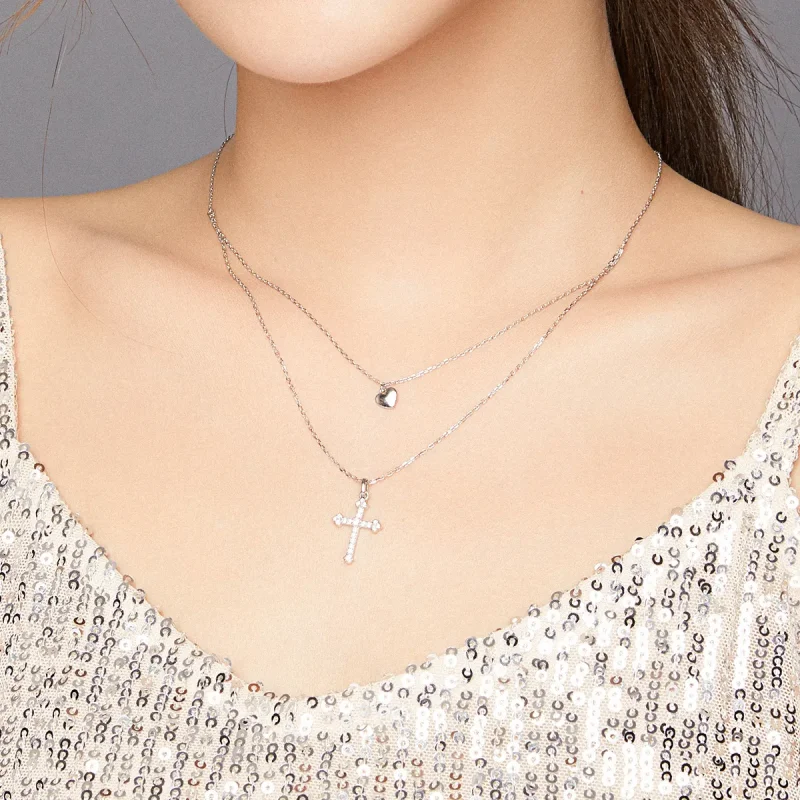 (bilde for) Pandora Style Love Cross Halskjede - BSN197 - Vis 8
