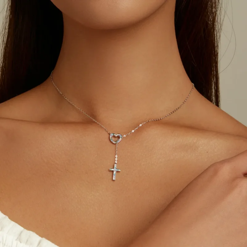 (bilde for) Pandora Style Love Cross Halskjede - BSN244 - Vis 8