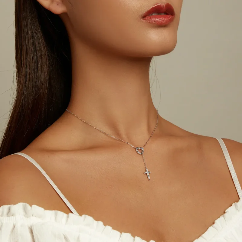 (bilde for) Pandora Style Love Cross Halskjede - BSN244 - Vis 9