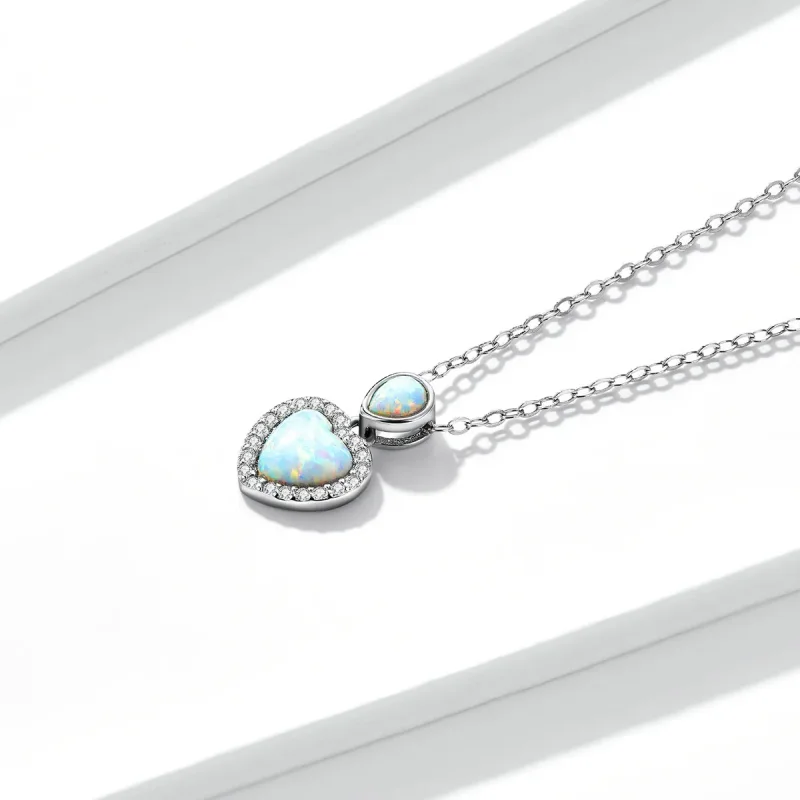 (bilde for) Pandora Style Opal Love Halskjede - BSN243 - Vis 2
