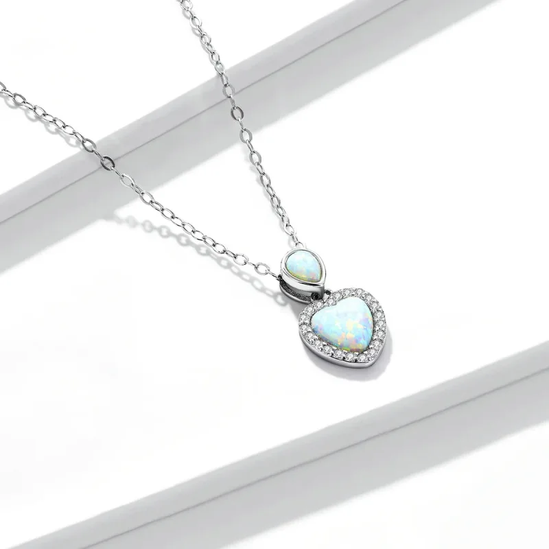 (bilde for) Pandora Style Opal Love Halskjede - BSN243 - Vis 3