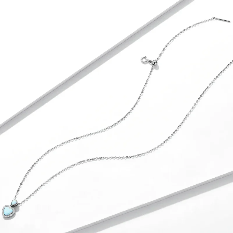 (bilde for) Pandora Style Opal Love Halskjede - BSN243 - Vis 4