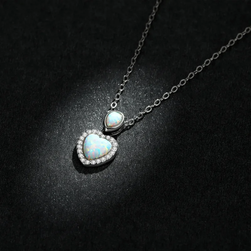 (bilde for) Pandora Style Opal Love Halskjede - BSN243 - Vis 5