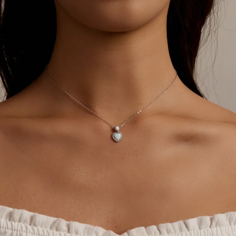 (bilde for) Pandora Style Opal Love Halskjede - BSN243 - Vis 7
