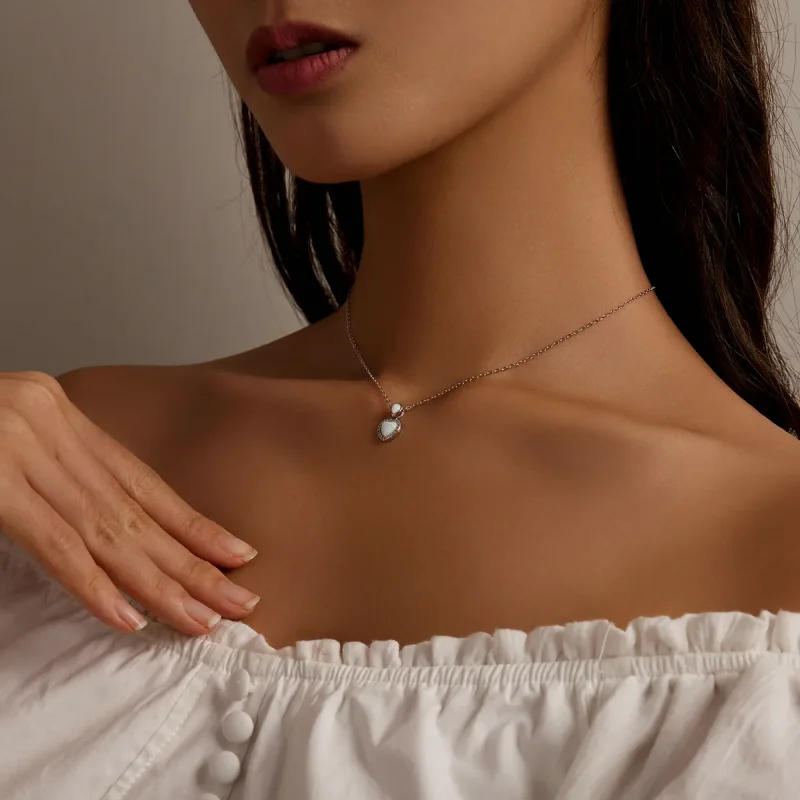 (bilde for) Pandora Style Opal Love Halskjede - BSN243 - Vis 8