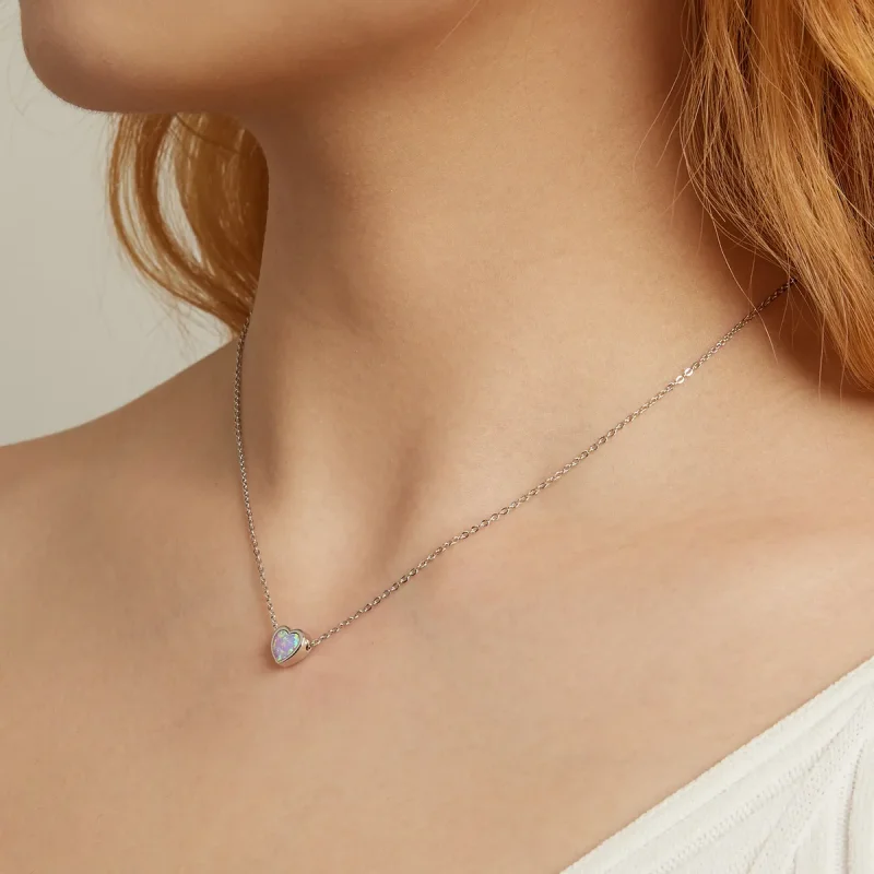 (bilde for) Pandora Style Opal Love Halskjede - SCN471 - Vis 5