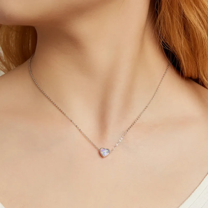(bilde for) Pandora Style Opal Love Halskjede - SCN471 - Vis 7