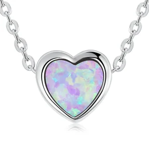 Pandora Style Opal Love Halskjede - SCN471 (bilde for) Pandora Style Opal Love Halskjede - SCN471