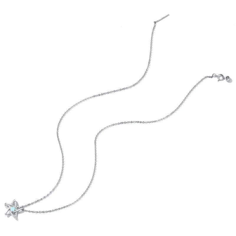 (bilde for) Pandora Style Opal Star Halskjede - SCN473 - Vis 4