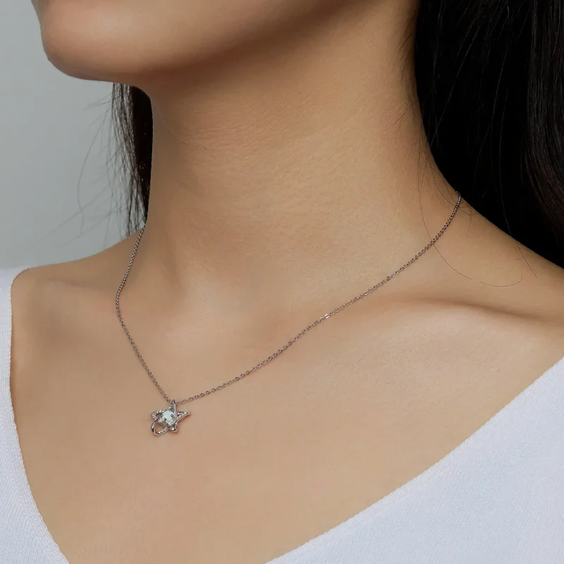 (bilde for) Pandora Style Opal Star Halskjede - SCN473 - Vis 5