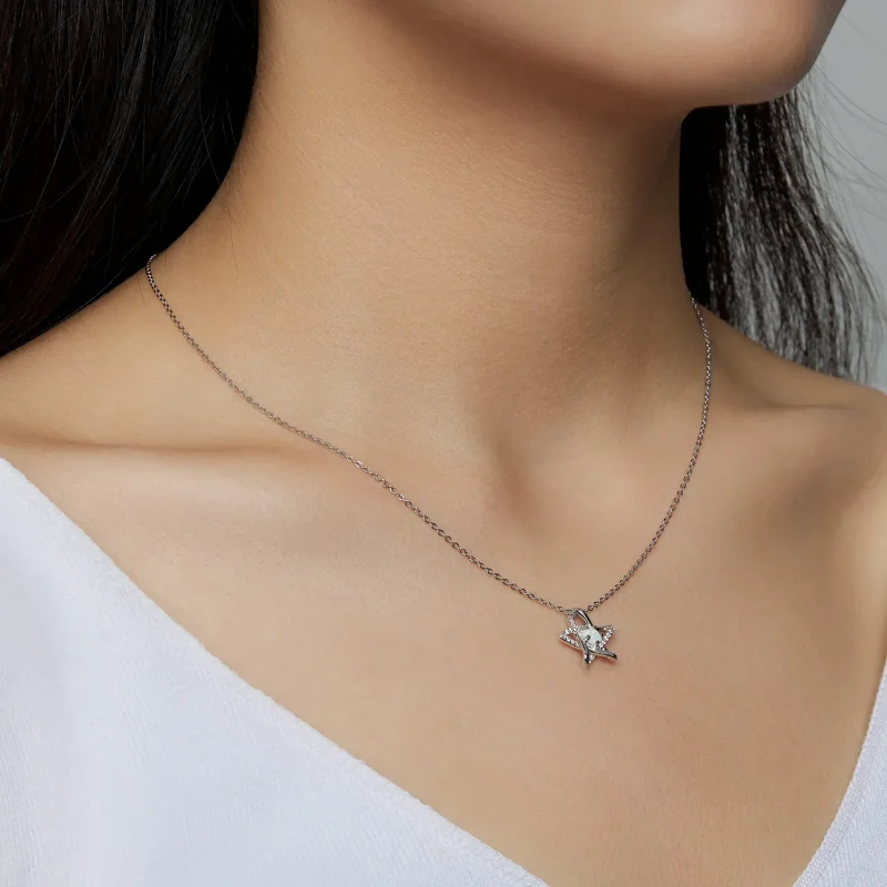(bilde for) Pandora Style Opal Star Halskjede - SCN473 - Vis 6