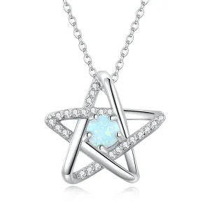 (bilde for) Pandora Style Opal Star Halskjede - SCN473