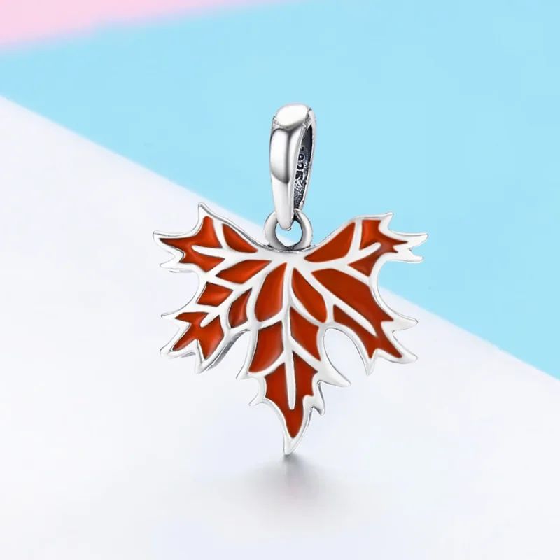 (bilde for) Pandora Style senhøst Maple Leaves Halskjede anheng - SCC585 - Vis 4