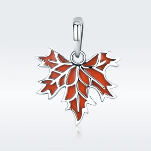 (bilde for) Pandora Style senhøst Maple Leaves Halskjede anheng - SCC585