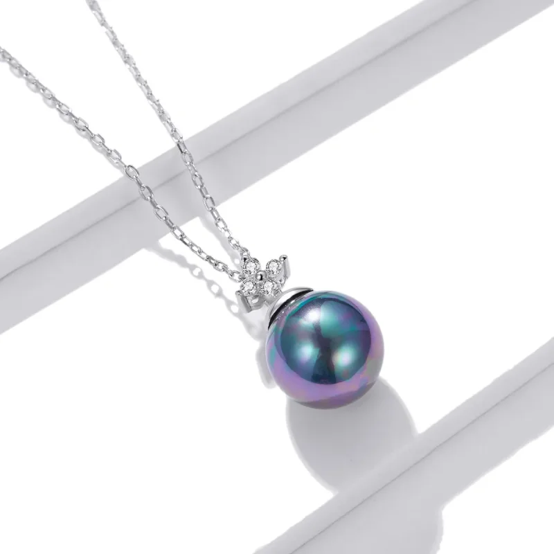 (bilde for) Pandora Style Shiny Beads Halskjede - BSN226 - Vis 3