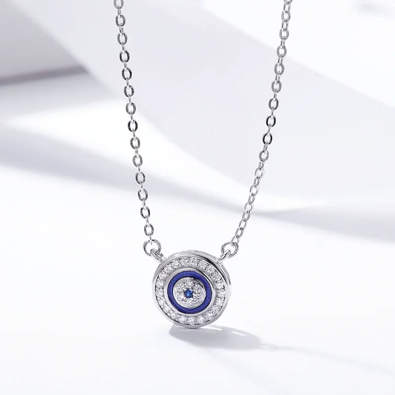 (bilde for) Pandora Style Silver Devil's Eye Halskjede - SCN165 - Vis 4