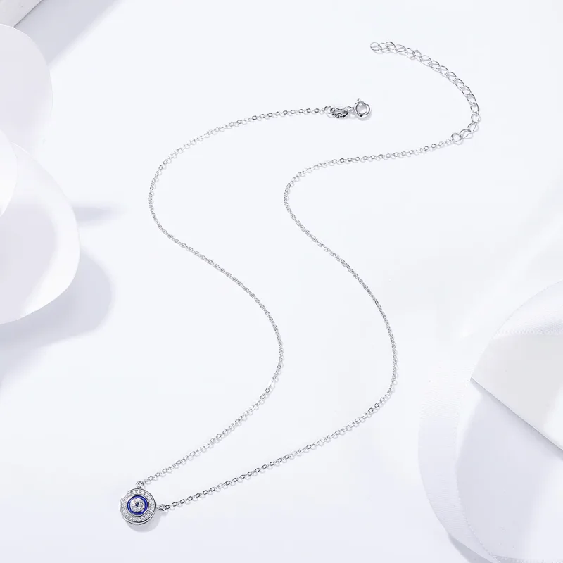 (bilde for) Pandora Style Silver Devil's Eye Halskjede - SCN165 - Vis 5