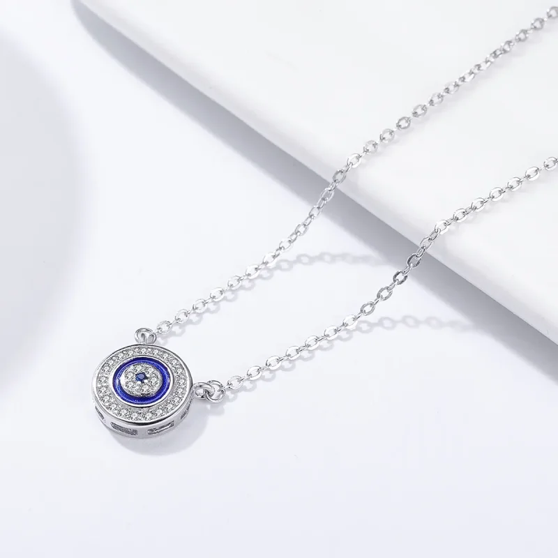 (bilde for) Pandora Style Silver Devil's Eye Halskjede - SCN165 - Vis 6