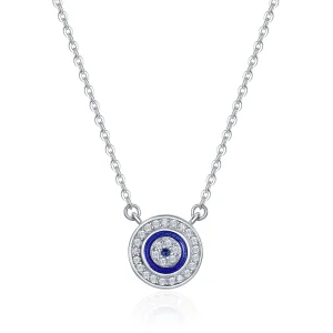 (bilde for) Pandora Style Silver Devil's Eye Halskjede - SCN165