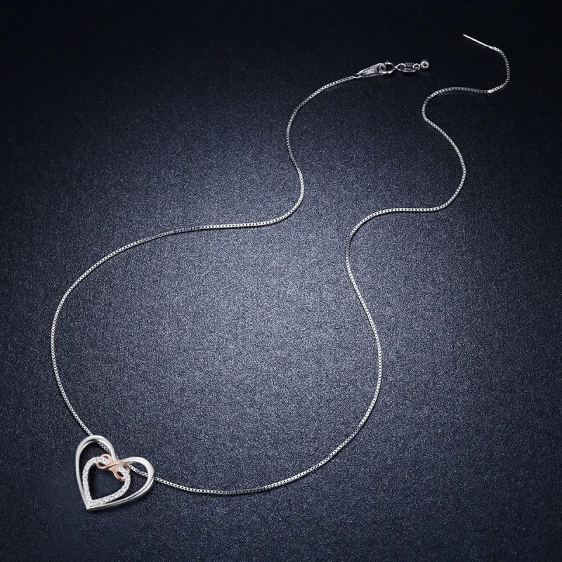 (bilde for) Pandora Style Silver Exquisite Heart Halskjede - SCN121 - Vis 8