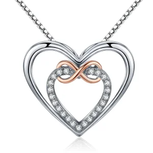 (bilde for) Pandora Style Silver Exquisite Heart Halskjede - SCN121