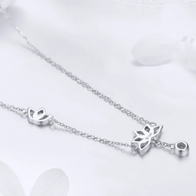 (bilde for) Pandora Style Silver Fresh Lotus Anheng Halskjede - BSN012 - Vis 2