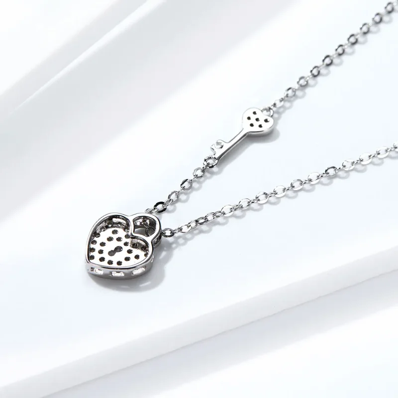 (bilde for) Pandora Style Silver Heartslock Halskjede - SCN315 - Vis 4