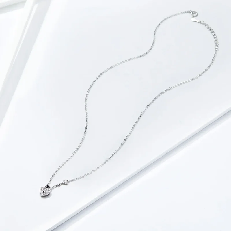 (bilde for) Pandora Style Silver Heartslock Halskjede - SCN315 - Vis 5