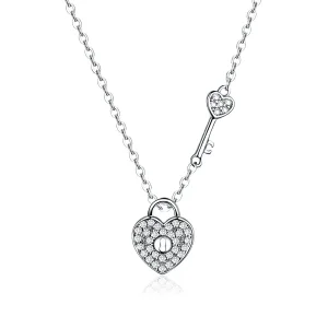 (bilde for) Pandora Style Silver Heartslock Halskjede - SCN315