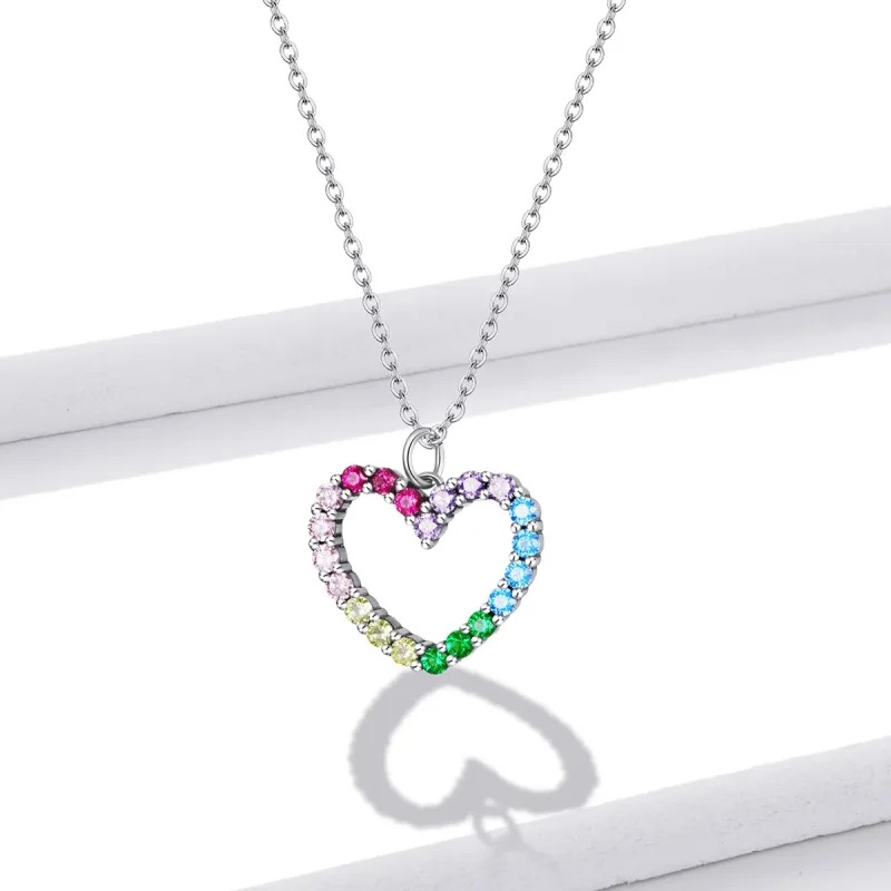 (bilde for) Pandora Style Silver Love of Rainbow anheng Halskjede - SCN449 - Vis 11