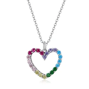 (bilde for) Pandora Style Silver Love of Rainbow anheng Halskjede - SCN449