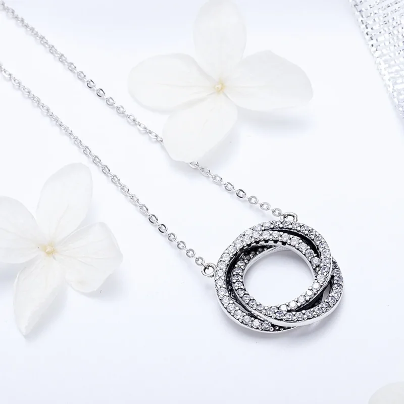 (bilde for) Pandora Style Silver Minimalism Halskjede - SCN259 - Vis 3