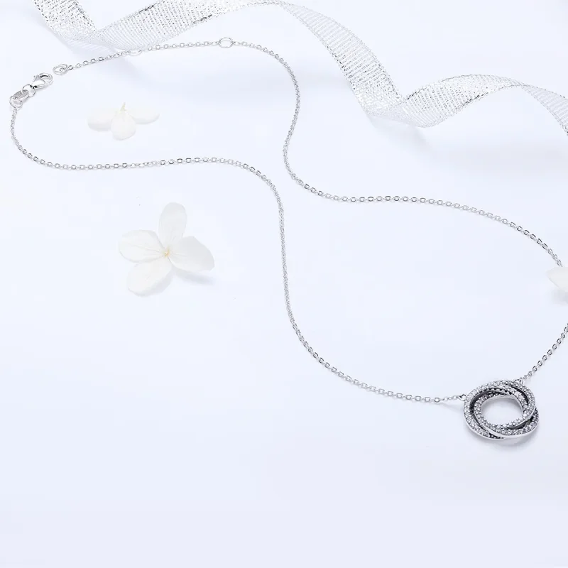 (bilde for) Pandora Style Silver Minimalism Halskjede - SCN259 - Vis 5