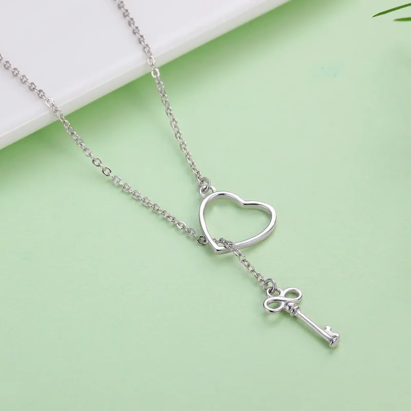 (bilde for) Pandora Style Silver Open Your Heart Halskjede - SCN107 - Vis 7