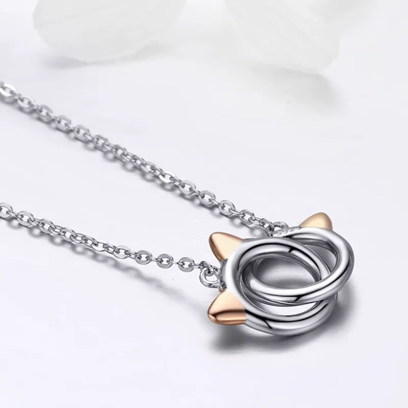 (bilde for) Pandora Style Silver Pet Cat Halskjede - SCN252 - Vis 6