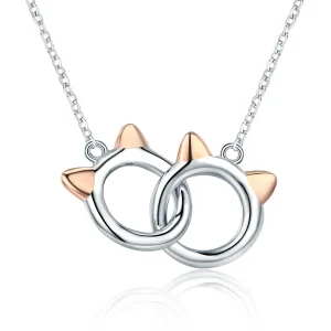 (bilde for) Pandora Style Silver Pet Cat Halskjede - SCN252