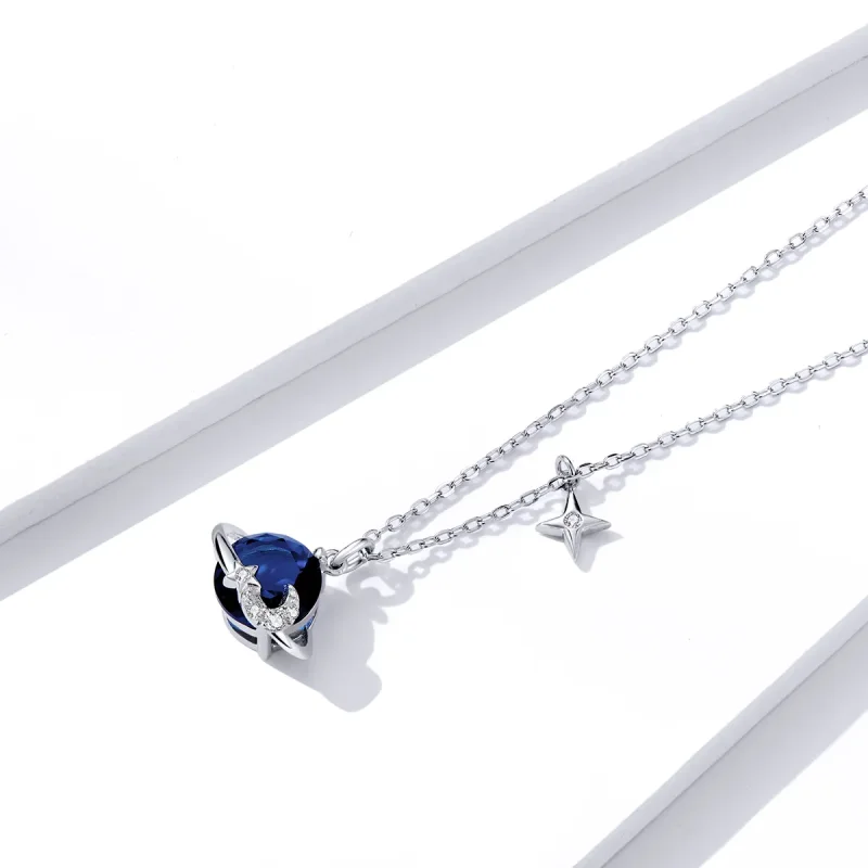 (bilde for) Pandora Style Silver Planet Pendant Halskjede - BSN166 - Vis 2
