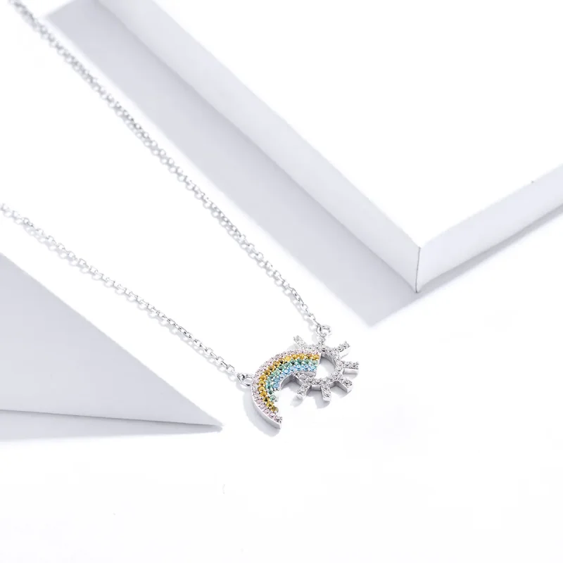 (bilde for) Pandora Style Silver Rainbow Halskjede - SCN366 - Vis 3