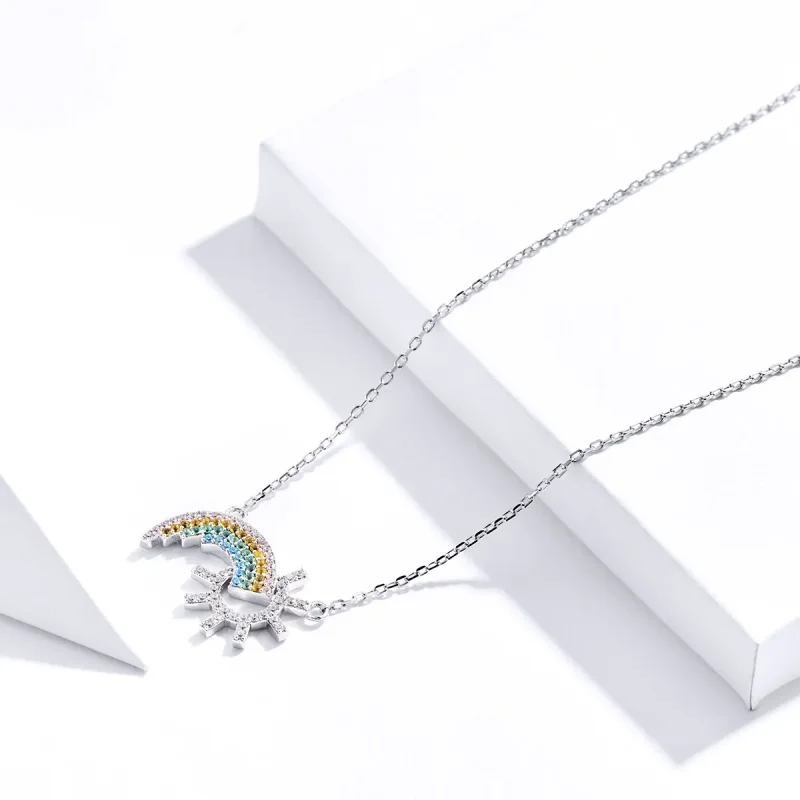 (bilde for) Pandora Style Silver Rainbow Halskjede - SCN366 - Vis 4