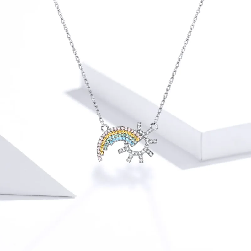 (bilde for) Pandora Style Silver Rainbow Halskjede - SCN366 - Vis 5