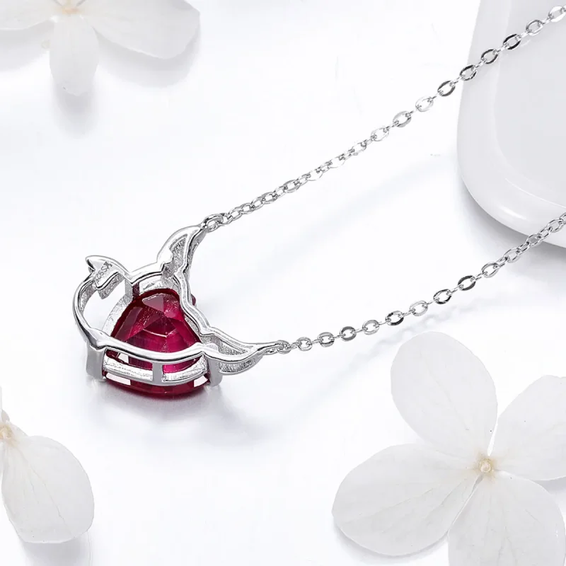 (bilde for) Pandora Style Silver Red Devil Halskjede - SCN286 - Vis 4