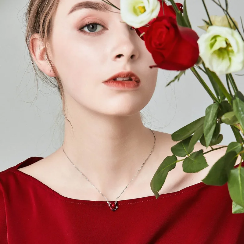 (bilde for) Pandora Style Silver Red Devil Halskjede - SCN286 - Vis 6