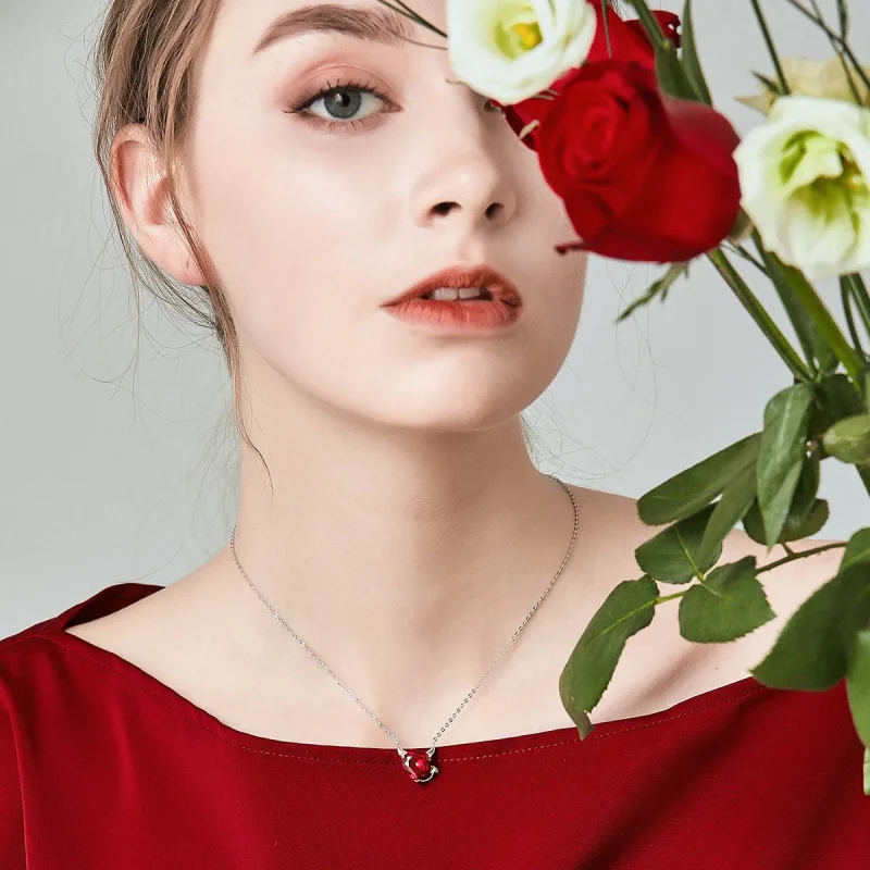 (bilde for) Pandora Style Silver Red Devil Halskjede - SCN286 - Vis 8