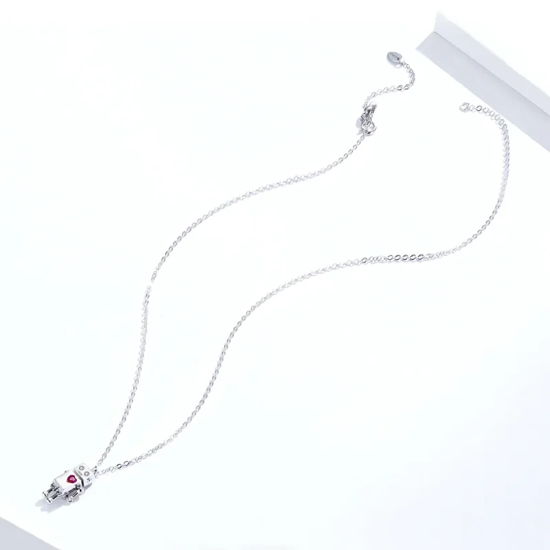 (bilde for) Pandora Style Silver Robot of Love Halskjede - SCN388 - Vis 2