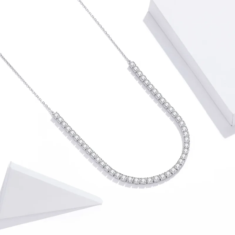 (bilde for) Pandora Style Silver Shining Chain Halskjeder Kjede - SCN437 - Vis 2
