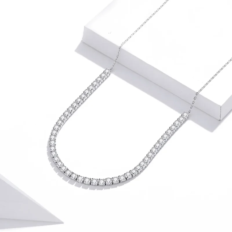 (bilde for) Pandora Style Silver Shining Chain Halskjeder Kjede - SCN437 - Vis 3