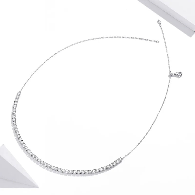 (bilde for) Pandora Style Silver Shining Chain Halskjeder Kjede - SCN437 - Vis 4