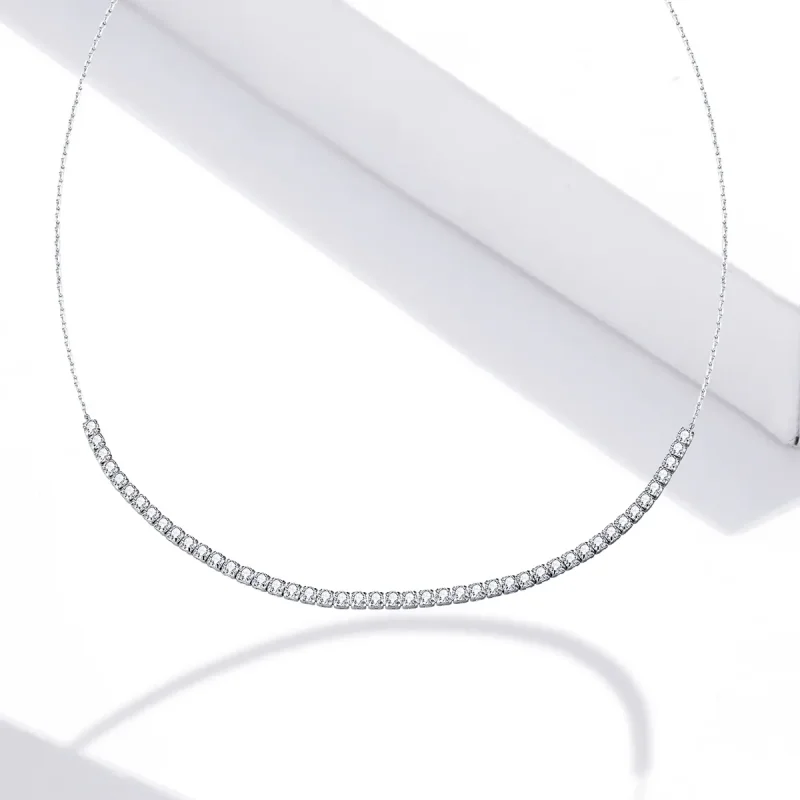 (bilde for) Pandora Style Silver Shining Chain Halskjeder Kjede - SCN437 - Vis 5