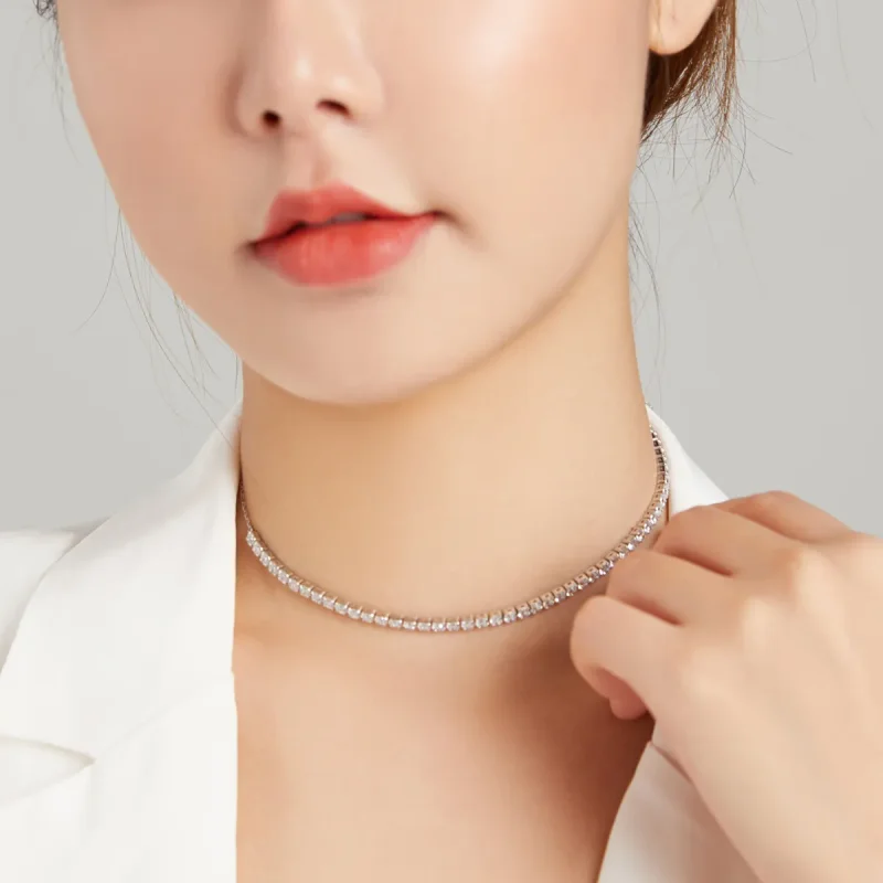 (bilde for) Pandora Style Silver Shining Chain Halskjeder Kjede - SCN437 - Vis 6