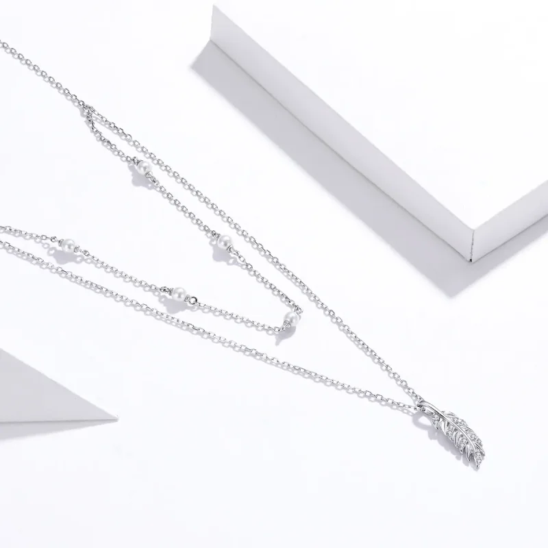 (bilde for) Pandora Style Silver Shiny Wheat Anheng Halskjede - BSN208 - Vis 2